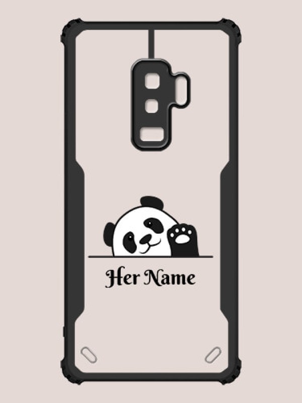 Custom Galaxy S9 Plus Custom Hybrid Mobile Phone Case With Cute Baby Panda Design