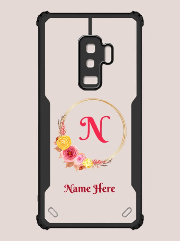 Custom Galaxy S9 Plus Custom Hybrid Mobile Phone Case With Wreath Themed Design