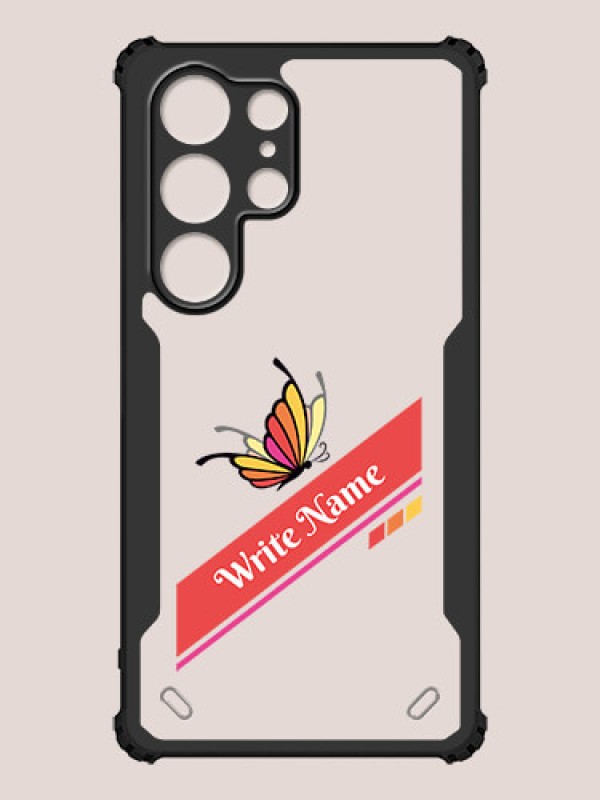 Custom Galaxy S25 Ultra 5G Custom Hybrid Mobile Phone Case With Colorful Butterfly Design