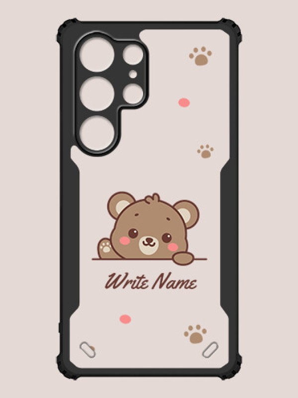 Custom Galaxy S25 Ultra 5G Custom Hybrid Mobile Phone Case With Cute Bear Cub Design