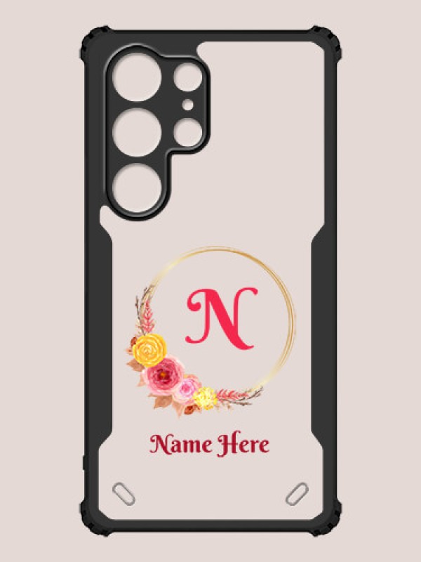 Custom Galaxy S25 Ultra 5G Custom Hybrid Mobile Phone Case With Wreath Themed Design