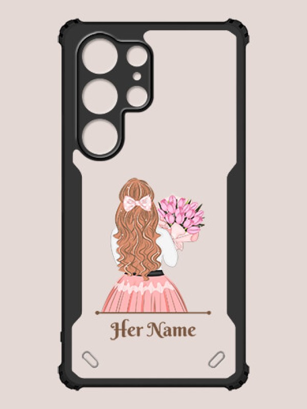 Custom Galaxy S25 Ultra 5G Custom Hybrid Mobile Phone Case With Beautiful Woman Design