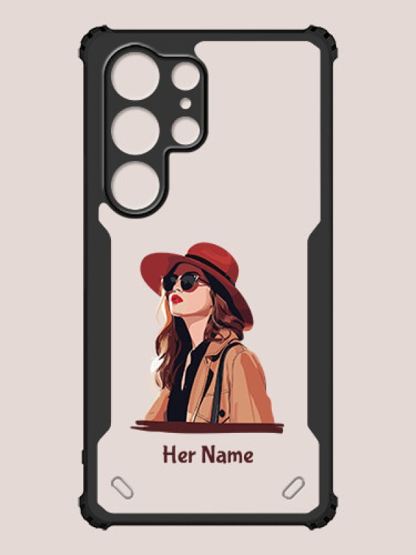 Custom Galaxy S25 Ultra 5G Custom Hybrid Mobile Phone Case With Independent Woman Design