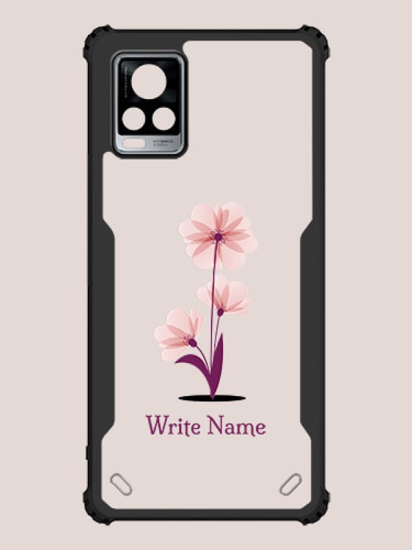 Custom Vivo V20 Pro Custom Hybrid Mobile Phone Case With Flower Design