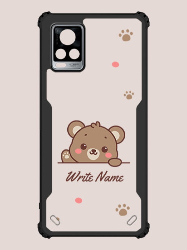 Custom Vivo V20 Pro Custom Hybrid Mobile Phone Case With Cute Bear Cub Design