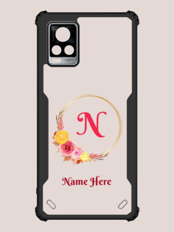 Custom Vivo V20 Pro Custom Hybrid Mobile Phone Case With Wreath Themed Design