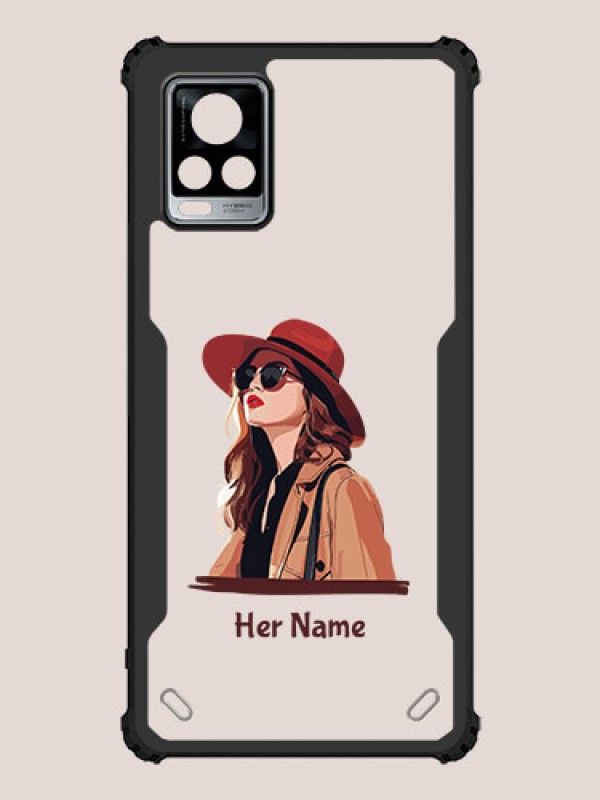 Custom Vivo V20 Pro Custom Hybrid Mobile Phone Case With Independent Woman Design