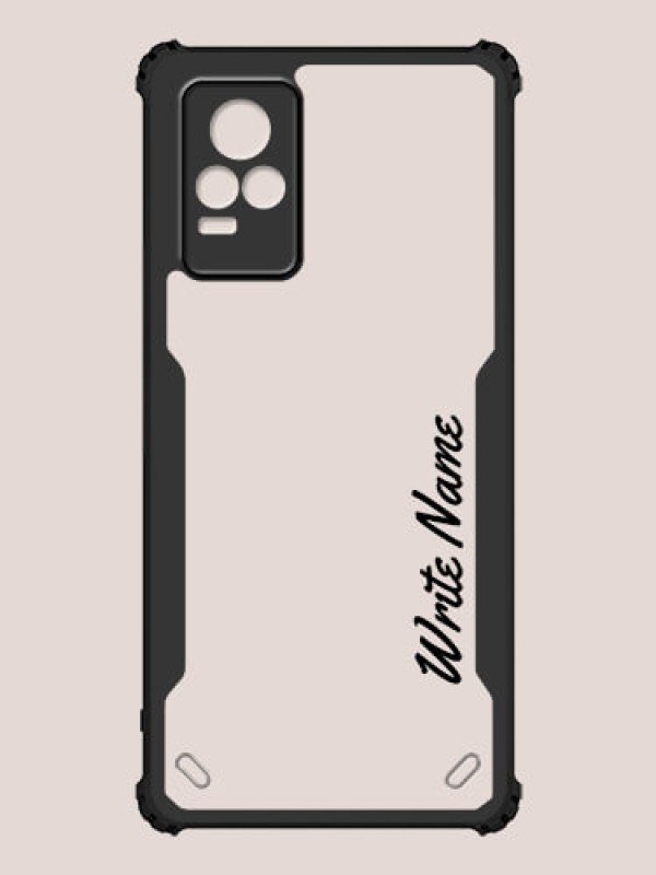 Custom Vivo V21e Custom Hybrid Mobile Phone Case With Simple Text Design