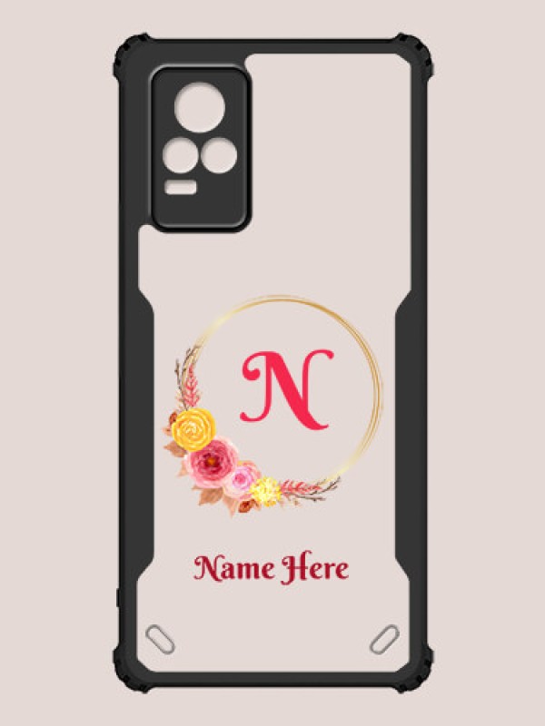 Custom Vivo V21e Custom Hybrid Mobile Phone Case With Wreath Themed Design
