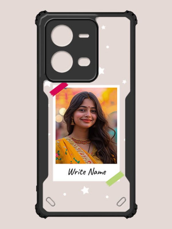 Custom Vivo V25e 5G Custom Hybrid Mobile Phone Case With Polaroid Picture Style Design