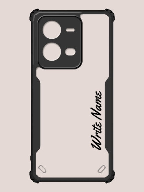 Custom Vivo V25e 5G Custom Hybrid Mobile Phone Case With Simple Text Design