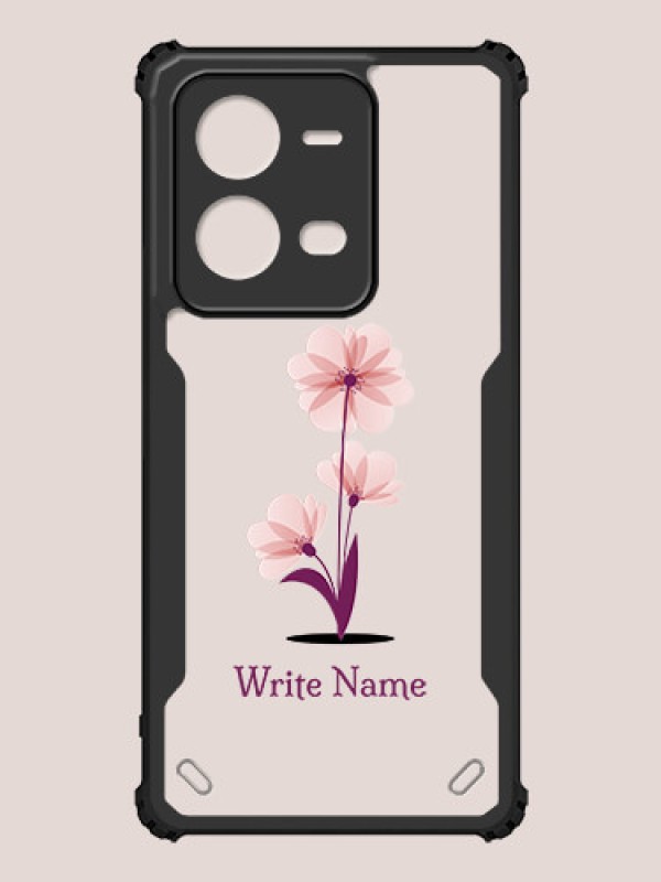 Custom Vivo V25e 5G Custom Hybrid Mobile Phone Case With Flower Design