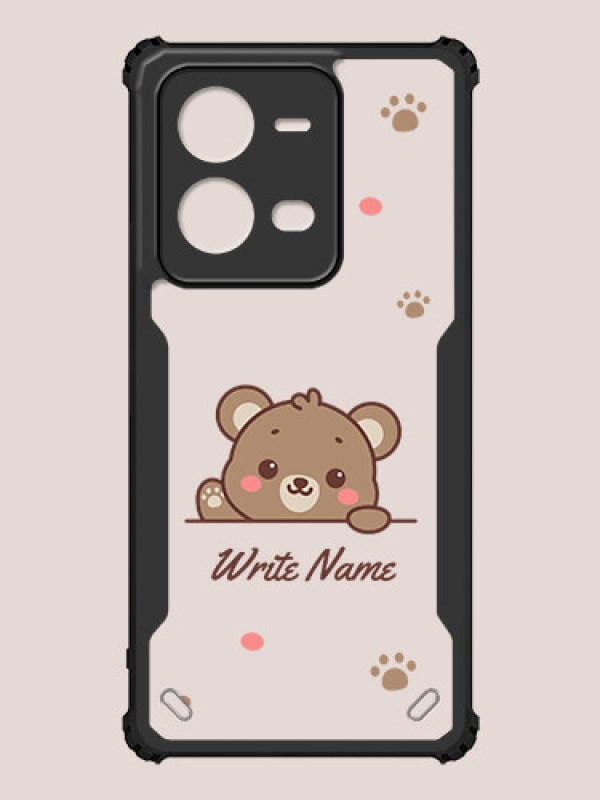 Custom Vivo V25e 5G Custom Hybrid Mobile Phone Case With Cute Bear Cub Design