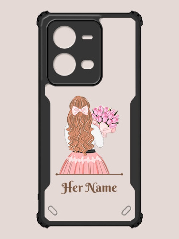 Custom Vivo V25e 5G Custom Hybrid Mobile Phone Case With Beautiful Woman Design