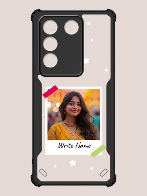 Custom Vivo V27 Pro Custom Hybrid Mobile Phone Case With Polaroid Picture Style Design