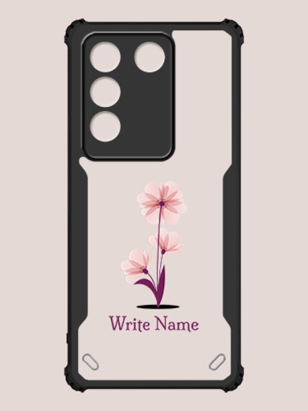 Custom Vivo V27 Pro Custom Hybrid Mobile Phone Case With Flower Design