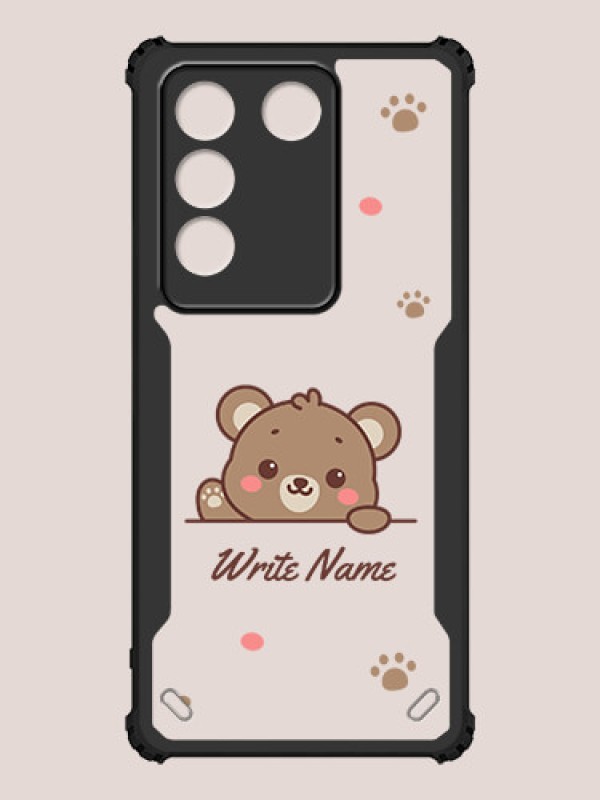 Custom Vivo V27 Pro Custom Hybrid Mobile Phone Case With Cute Bear Cub Design