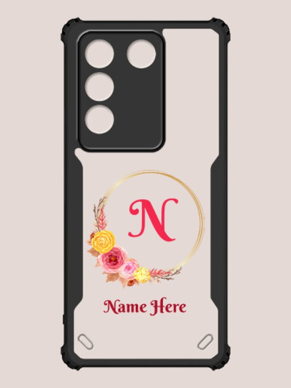 Custom Vivo V27 Pro Custom Hybrid Mobile Phone Case With Wreath Themed Design