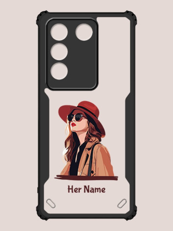 Custom Vivo V27 Pro Custom Hybrid Mobile Phone Case With Independent Woman Design