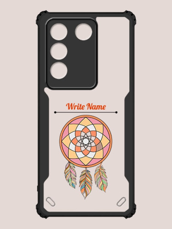 Custom Vivo V27 Custom Hybrid Mobile Phone Case With Dream Catcher Design
