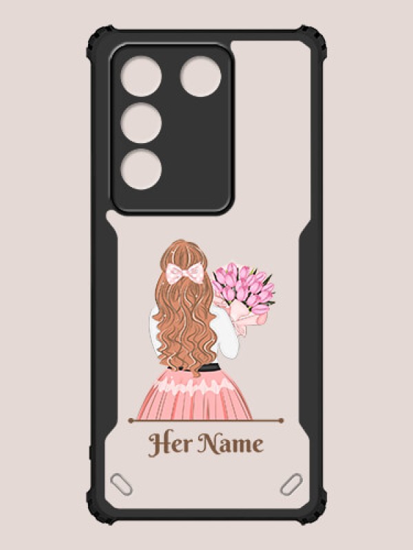 Custom Vivo V27 Custom Hybrid Mobile Phone Case With Beautiful Woman Design