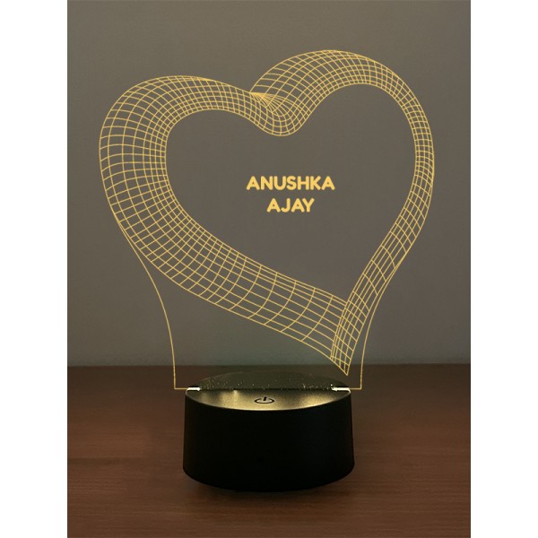 Hallow Heart Illusion Lamp
