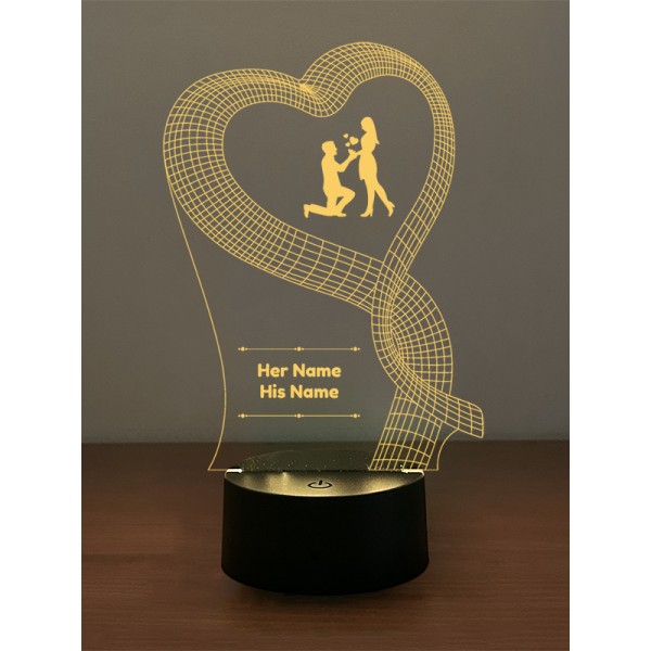 Lovely Propoal Illusion Lamp