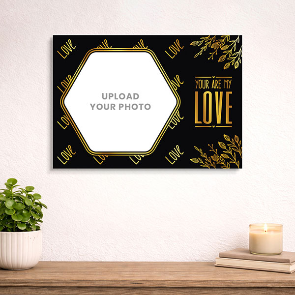Explore Eternal Devotion Gold Foil Acrylic Frame