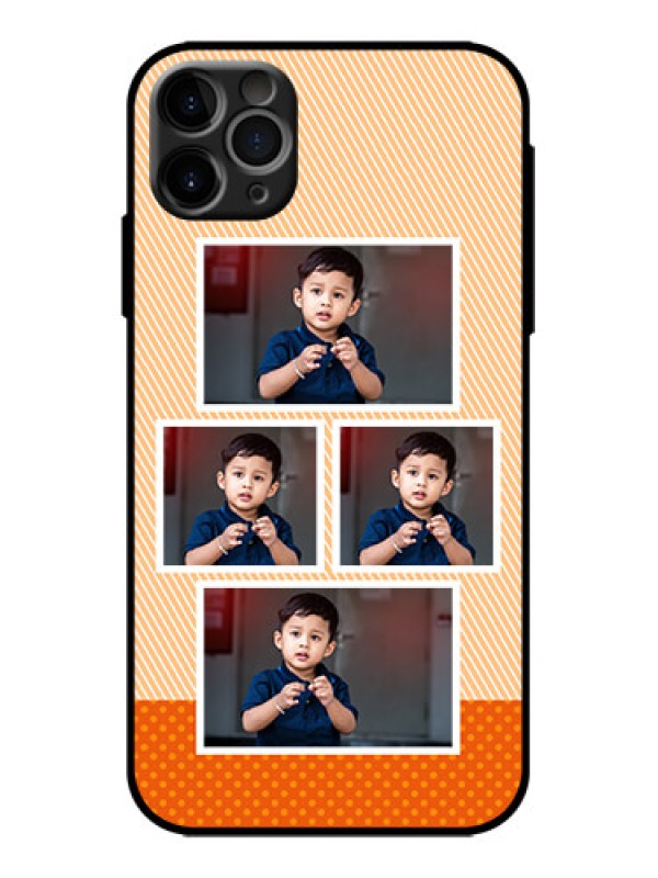 Custom iPhone 11 Pro Max Custom Metal Phone Case - Bulk Photos Upload Design