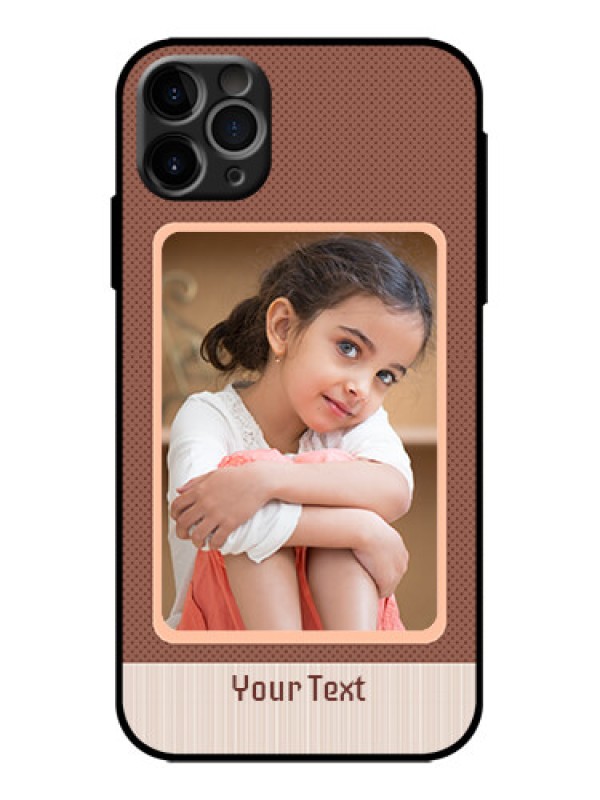 Custom iPhone 11 Pro Max Custom Metal Phone Case - Simple Pic Upload Design