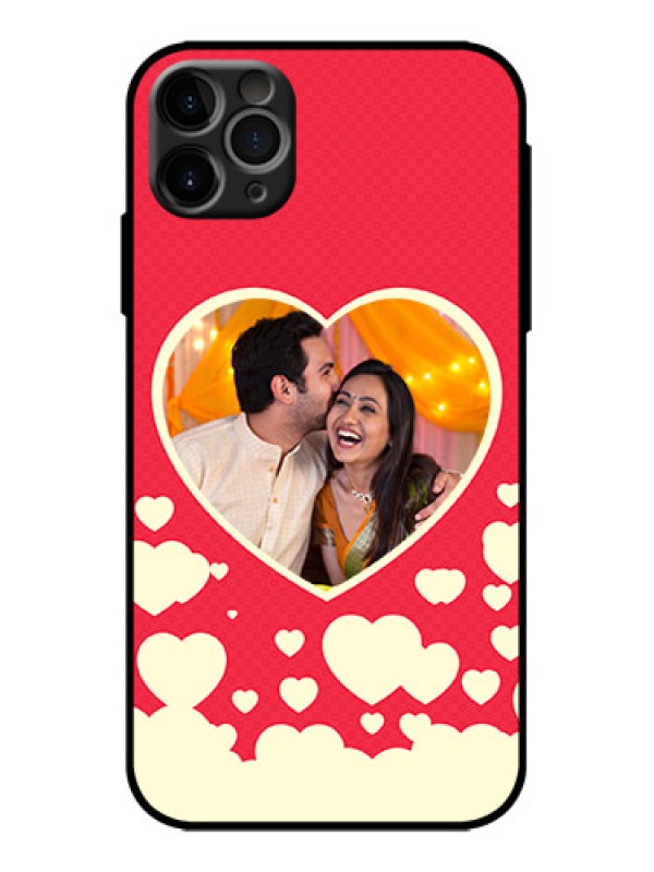 Custom iPhone 11 Pro Max Custom Metal Phone Case - Love Symbols Phone Cover Design