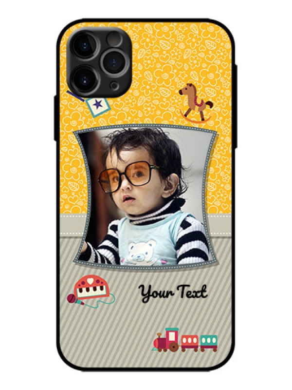 Custom iPhone 11 Pro Max Custom Metal Phone Case - Baby Picture Upload Design