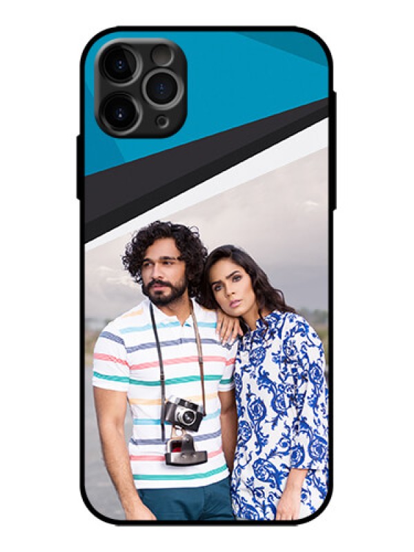 Custom iPhone 11 Pro Max Custom Metal Phone Case - Simple Pattern Photo Upload Design