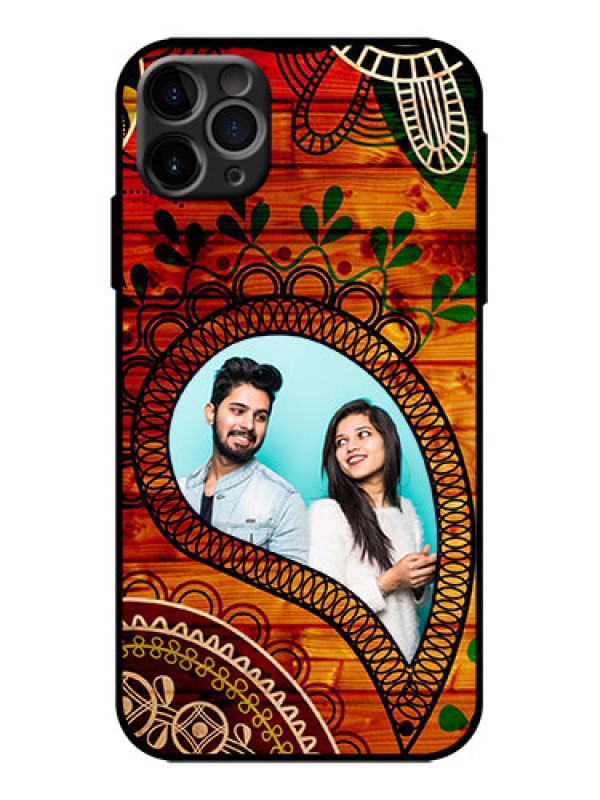 Custom iPhone 11 Pro Max Custom Metal Phone Case - Abstract Colorful Design