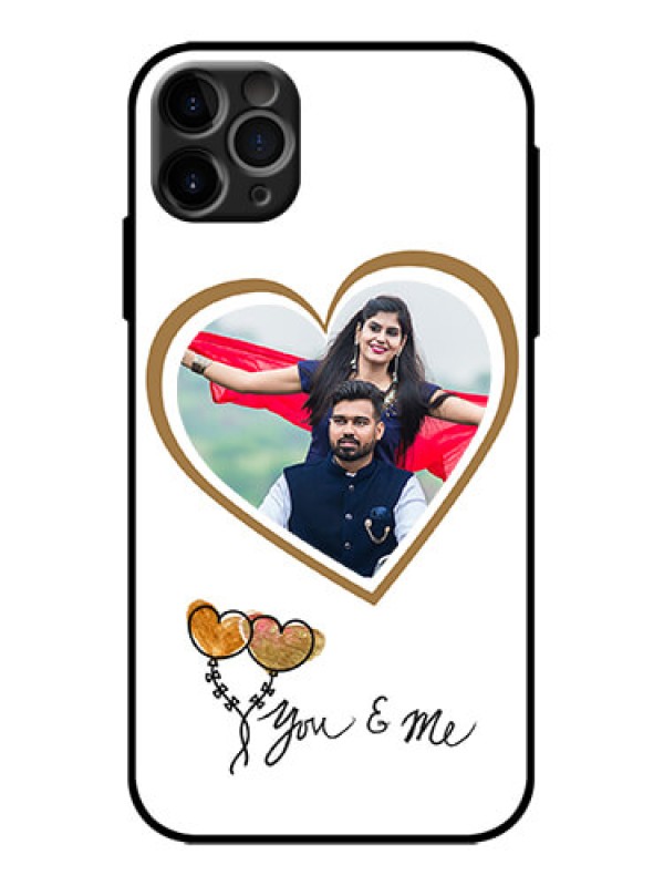 Custom iPhone 11 Pro Max Custom Metal Phone Case - You and Me Design