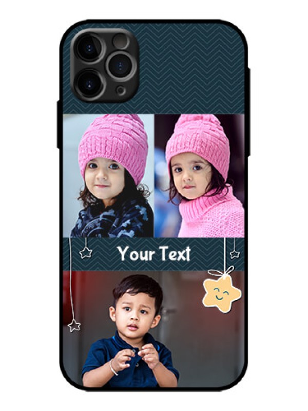 Custom iPhone 11 Pro Max Custom Metal Phone Case - Hanging Stars Design