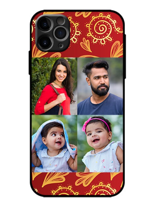 Custom iPhone 11 Pro Max Custom Metal Phone Case - 4 Image Traditional Design