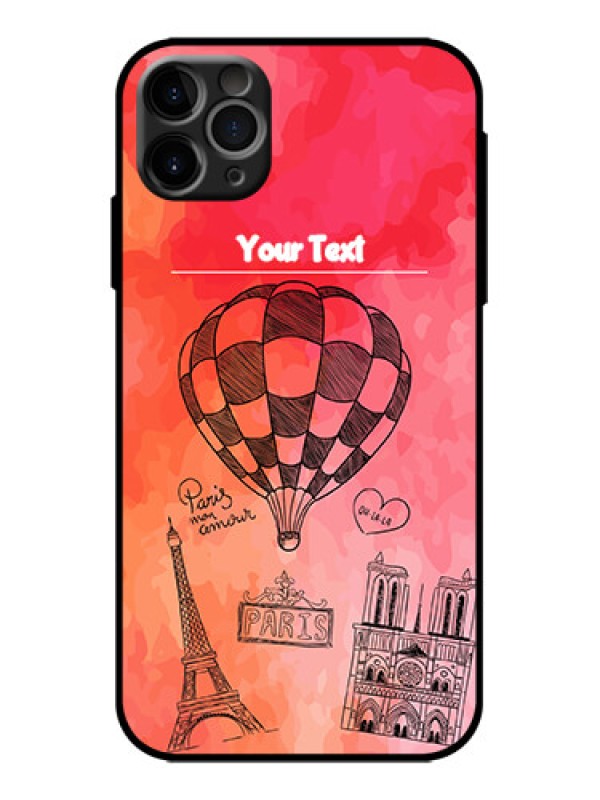 Custom iPhone 11 Pro Max Custom Metal Phone Case - Paris Theme Design