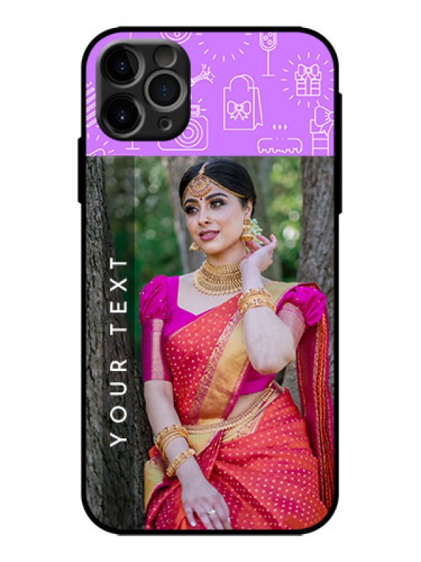 Custom iPhone 11 Pro Max Custom Metal Phone Case - Birthday Icons Design