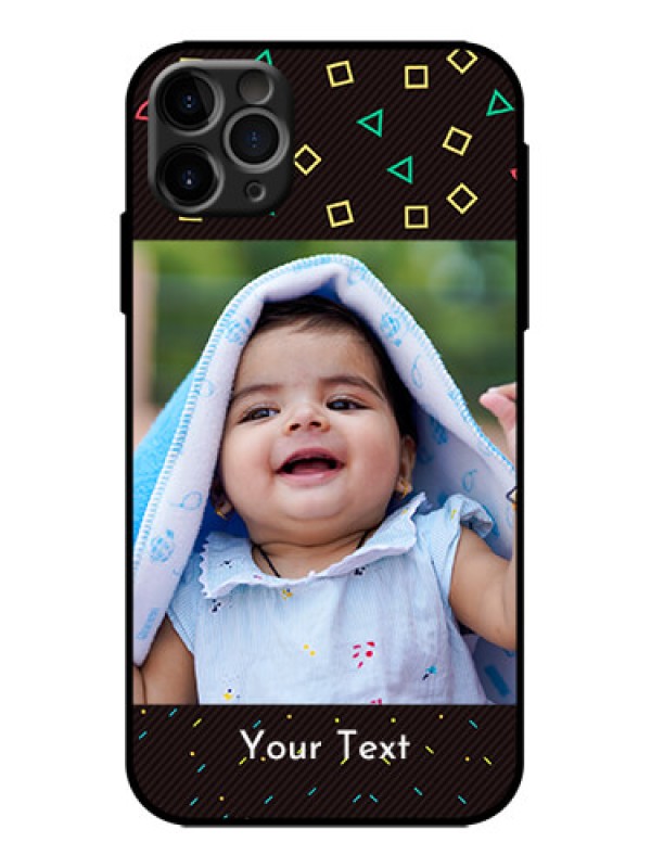 Custom iPhone 11 Pro Max Custom Metal Phone Case - With Confetti Birthday Design