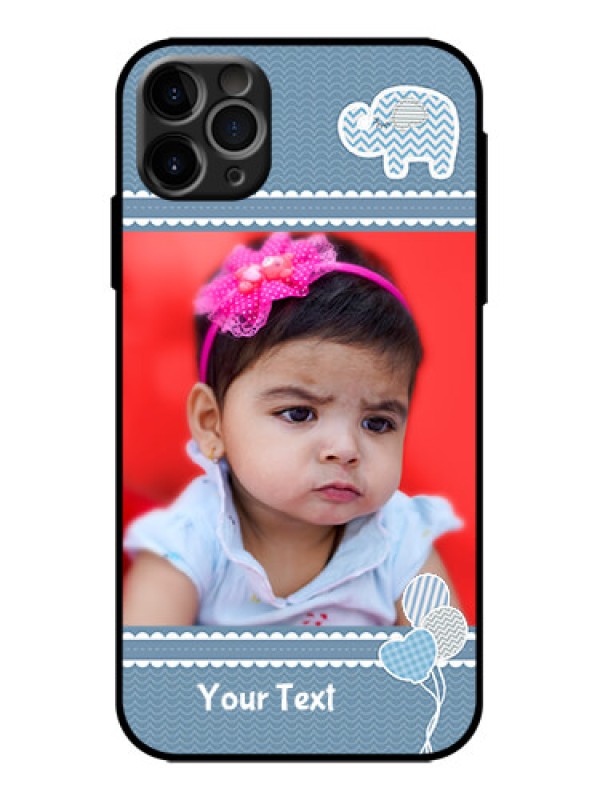 Custom iPhone 11 Pro Max Custom Metal Phone Case - With Kids Pattern Design