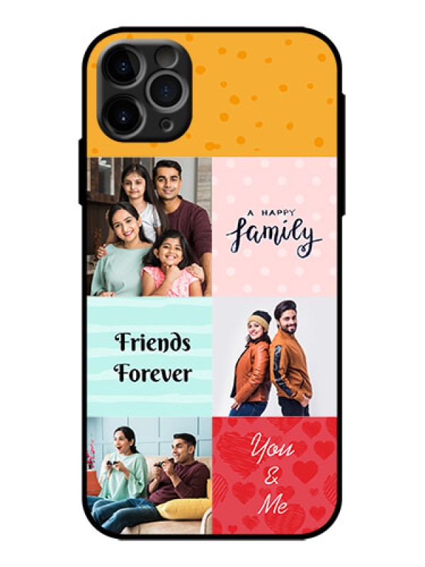 Custom iPhone 11 Pro Max Custom Metal Phone Case - Images With Quotes Design