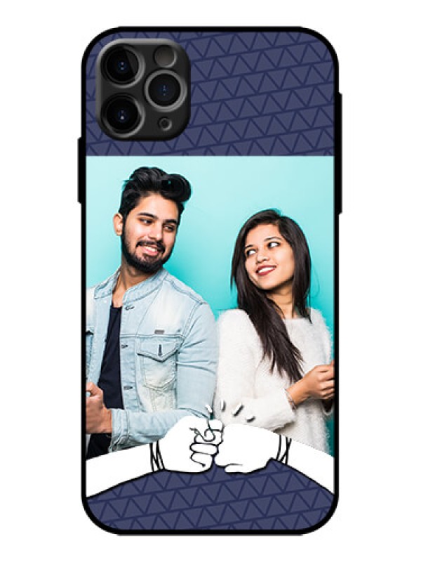Custom iPhone 11 Pro Max Custom Metal Phone Case - With Best Friends Design