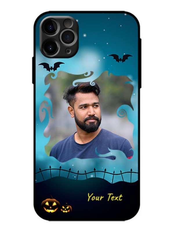 Custom iPhone 11 Pro Max Custom Metal Phone Case - Halloween Frame Design