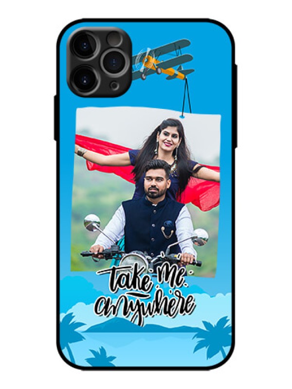 Custom iPhone 11 Pro Max Custom Metal Phone Case - Traveller Design