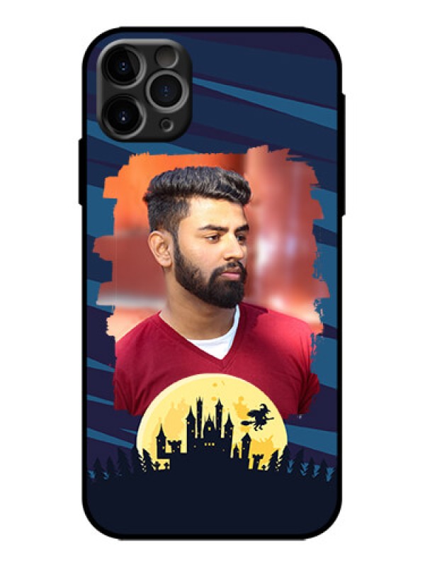 Custom iPhone 11 Pro Max Custom Metal Phone Case - Halloween Witch Design