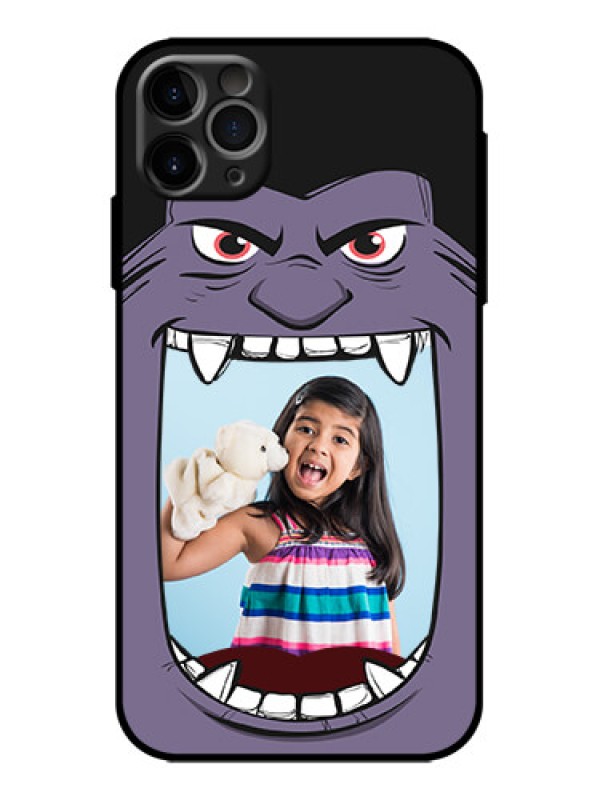 Custom iPhone 11 Pro Max Custom Metal Phone Case - Angry Monster Design