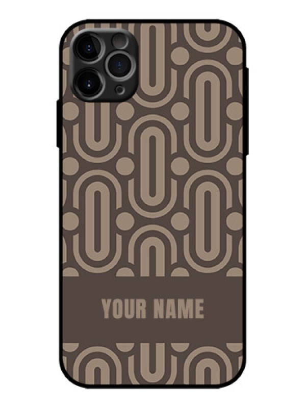 Custom iPhone 11 Pro Max Custom Metal Phone Case - Captivating Zero Pattern Design