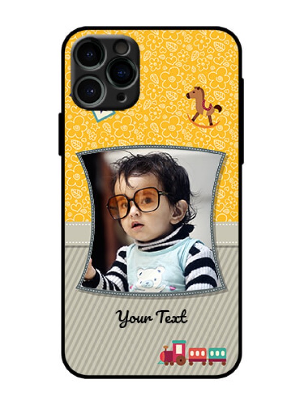 Custom iPhone 11 Pro Custom Metal Phone Case - Baby Picture Upload Design