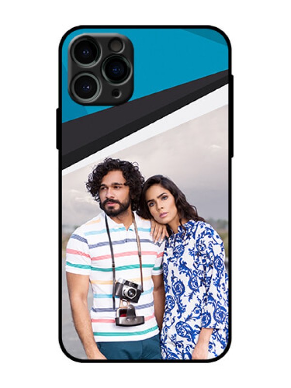 Custom iPhone 11 Pro Custom Metal Phone Case - Simple Pattern Photo Upload Design